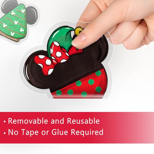 Mfault Merry Christmas Cookie Window Clings - 9 Sheets