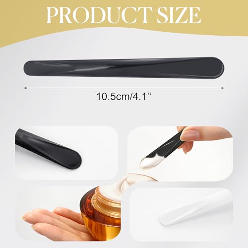 BlingKingdom 12PCS Plastic Cosmetic Spatula, Double-Ended Makeup Spatulas