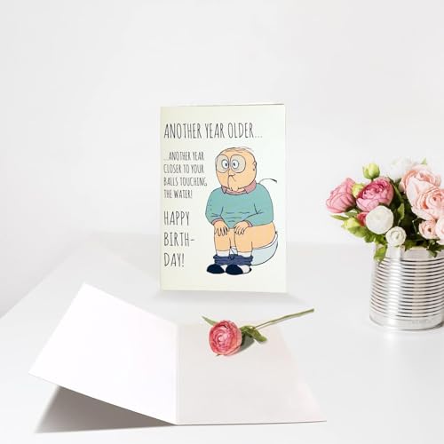 Funny Birthday Card for Men - Rude Humor Gag Gift
