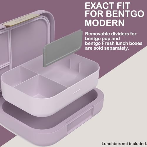 Cliivour Modern Bento Box Replacement Dividers 3-Pack - Food-Safe Lunch Container Inserts