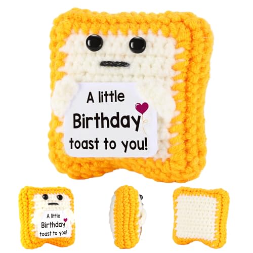 Funny Birthday Toast Crochet Gift - Unique Keepsake & Decor