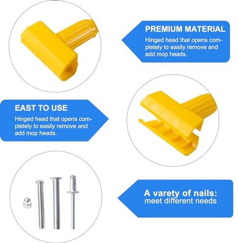 Matthew 2Pcs Wide Mop Clip - Durable Detachable Mop Head Clamp