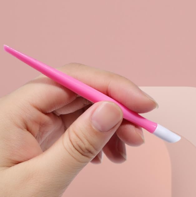 Rubber Cuticle Pusher Sticks Dead Skin Remover Manicure Tool 10 Pcs Pink
