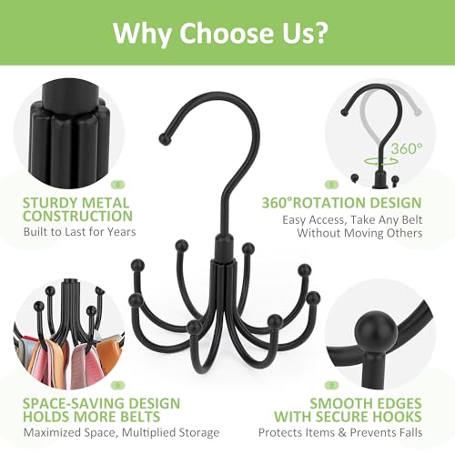 OMHOMETY Black Tank Top & Bra Hanger - 24 Capacity Organizer
