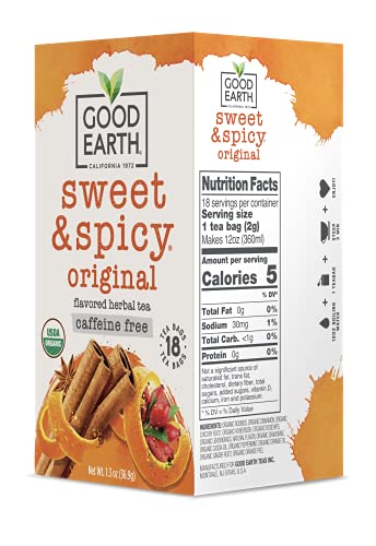 Good Earth Organic Sweet & Spicy Herbal Tea - 18 Bags
