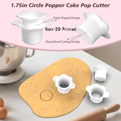 Basic Cake Pop Molds Set - Round Cutter & Tray for Baking - Includes Variation