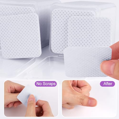 Lint-Free Nail Cotton Pads and Pump Dispenser Bottle Set