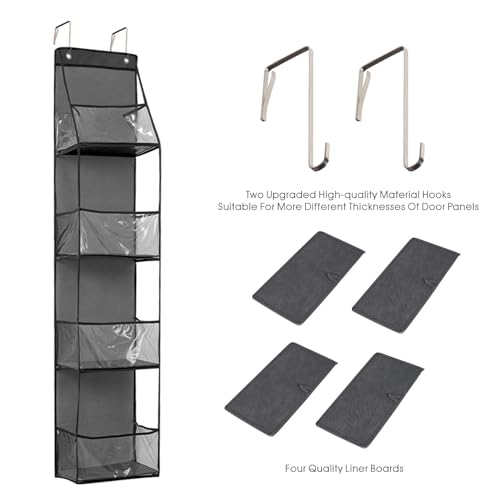 4-Shelf Over the Door Closet Organizer - Grey (1 Pack)