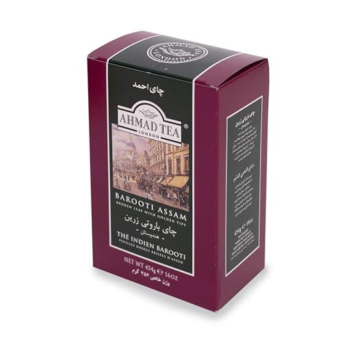 Ahmad Tea Barooti Assam Loose Leaf Black Tea, 16 Ounce (454g)
