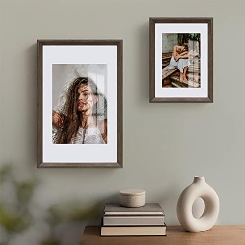 Prudiut 15-Pack 5x7 White Picture Mats - Bevel Cut Frame Mats for 4x6 Photos & Art Display
