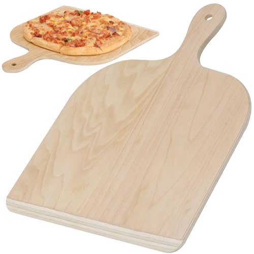 Gicyiit 11-Inch Wooden Pizza Peel with Beveled Edge for Easy Launching