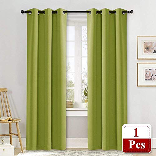 NICETOWN Green Blackout Curtain Panel - 42" x 84" Thermal Insulated Drapery