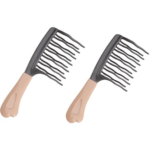Wide Tooth Comb for Curly Hair Detangling Brush with Wavy Design