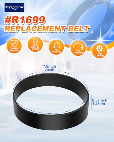 MyKEEPOW R1699 Vacuum Belt for Rainbow Vacuum Cleaners - 3 Pack