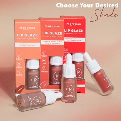 Profusion Cosmetics Lip Glaze Tinted Lip Gloss - Lychee Glaze Hydrating Stain