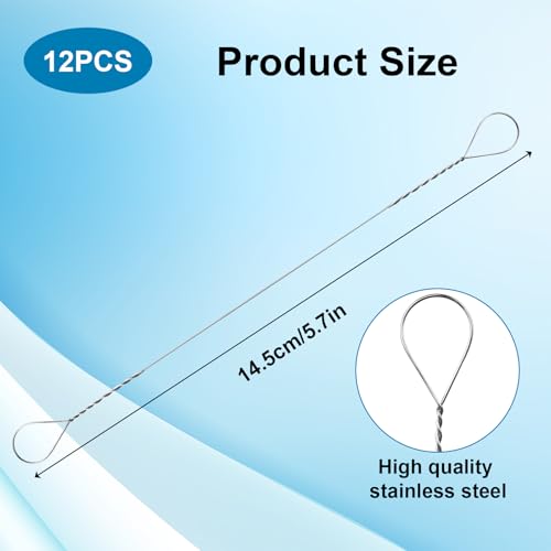 Giantree 12 Pcs Cheese Slicer Wire Replacement Kit - 5.7 Inch Stainless Steel