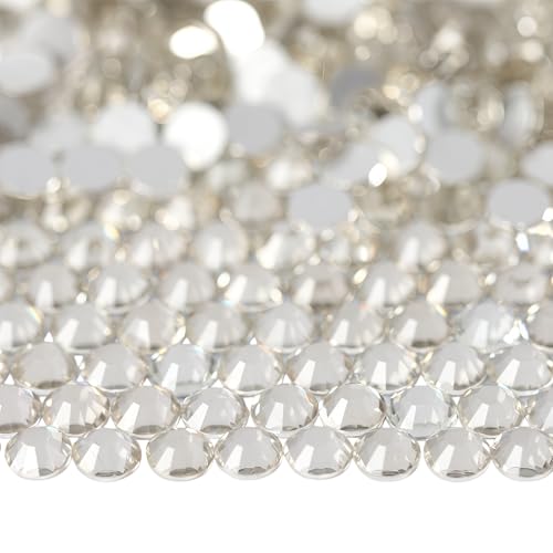Diamonland Flatback Glass Crystal Rhinestones SS3 1440pcs for Nail Art and Crafts