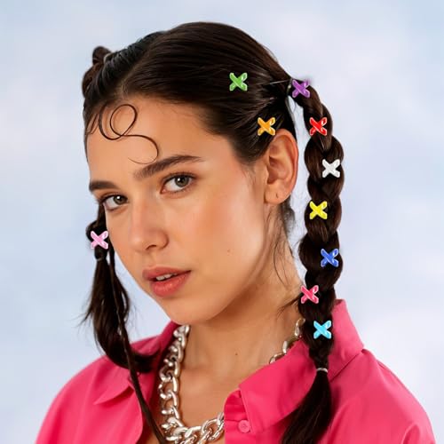 100 Pcs Hair Beads for Braids, Colorful Acrylic Candy Color Loc Dreadlock Hair Jewelry