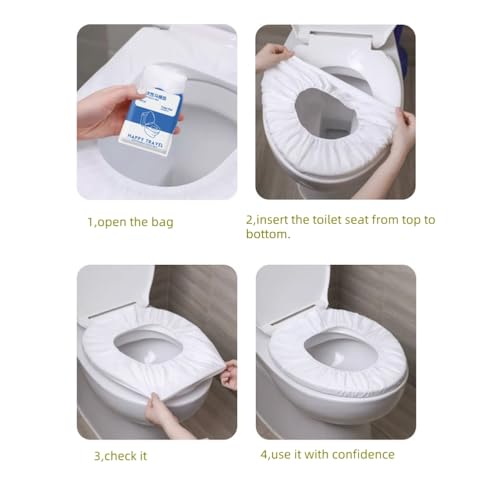 GAOGAO Disposable Toilet Seat Covers - 11 Pack Waterproof Travel Hygiene