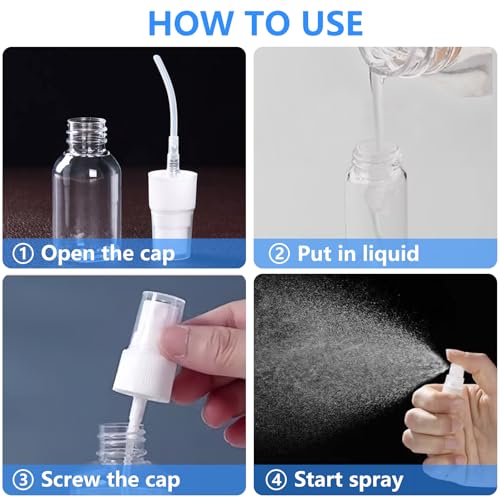 Refillable Mini Perfume Travel Bottles 6-Pack 5ml Fine Mist Atomizers