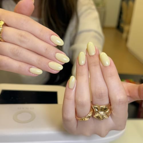 Lifemajic Translucent Light Yellow Gel Nail Polish 15ml Soak Off