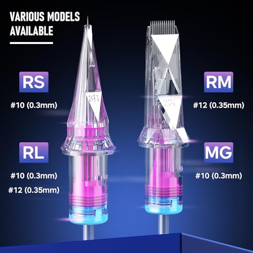 Assorted Tattoo Cartridge Needles 20pcs Disposable Mixed Sizes
