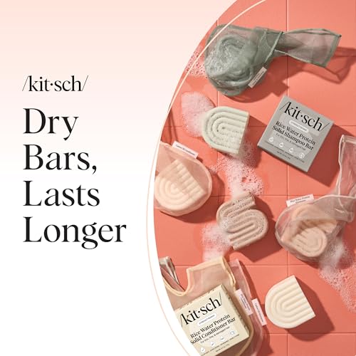 Kitsch Soap Saver Mesh Bag with Tag Identifier for Shampoo Bars