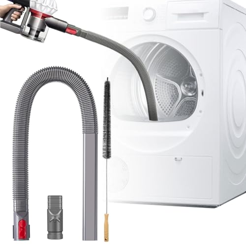 VortexMate Dryer Vent Cleaner Kit for Cordless Vacuums, 32-inch Hose