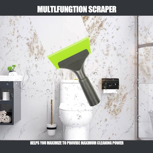 LEKAYIHU Green 2-Pack Small Silicone Car & Home Window Squeegee, Bathroom Mirror Scraper