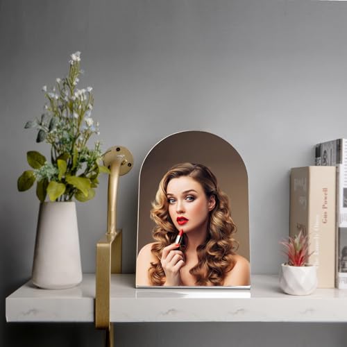 Unbreakable Table Mirror 8.8" x 6.3" - Shatterproof Vanity & Travel Mirror