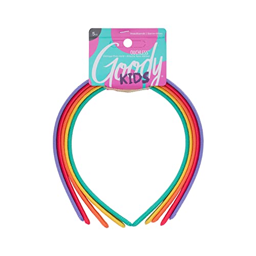 Goody Kids Ouchless Fabric Headband Assorted Colors 5-Pack