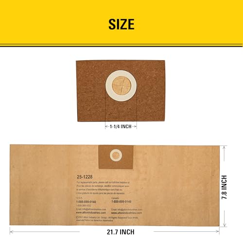 STANLEY 25-1228 Disposable Vacuum Filter Bags for 1-3.5 Gallon Vacs (3-Pack)
