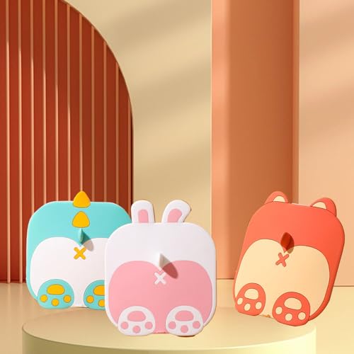Pink Cartoon Dinosaur Bathtub Drain Stopper 5.5x5.5in Silicone Bathroom Shower Cover