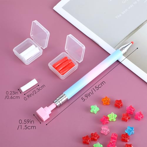 Sibba Rhinestone Picker Pen with 2 Wax Refills for Diamond Art & Nail Gems