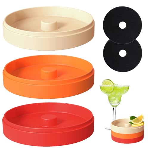 3-Tier Margarita Salt Rimmer Set - Professional Cocktail Glass Rimmer