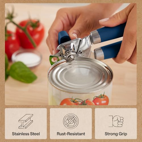 Gorilla Grip Stainless Steel Manual Can Opener with Oversized Knob