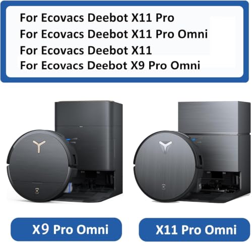 17-Piece Replacement Kit for Ecovacs Deebot X9/X11 Series - Black
