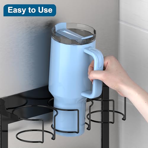 EASTTOWEST Magnetic Cup Storage Organizer for Stanley 30/40 oz Tumbler - 3CUPS BK