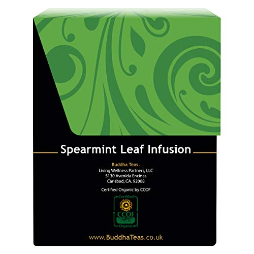 Buddha Teas Organic Spearmint Tea, 18 Bleach-Free Tea Bags