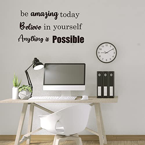 10 PCS Inspirational Wall Stickers - Motivational Quote Decals for Home & Office