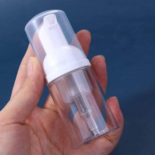 Clear Plastic Foam Pump Bottle Set Refillable Travel Dispenser