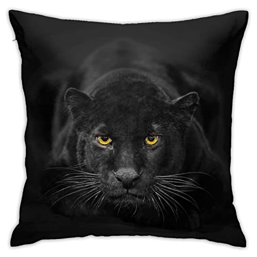 VARUN Black Panther Throw Pillow Cover 18x18in - Stylish Design