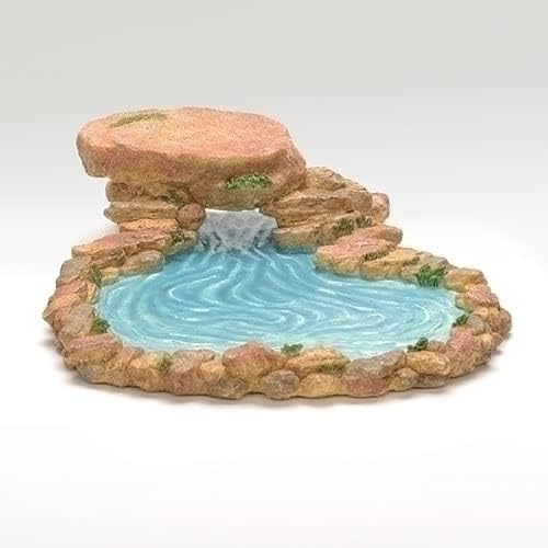 Fontanini - Realistic Fishing Pond for 5" Scale Nativity Collection | 2.5" H Resin Christmas Decor