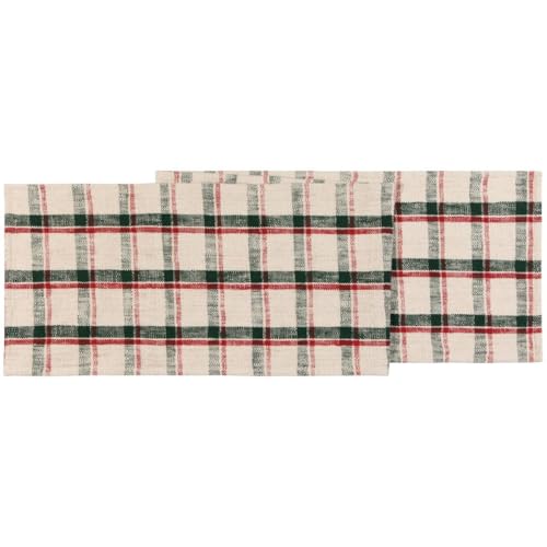 Now Designs Noel Plaid Christmas Table Runner - Festive Holiday Decor