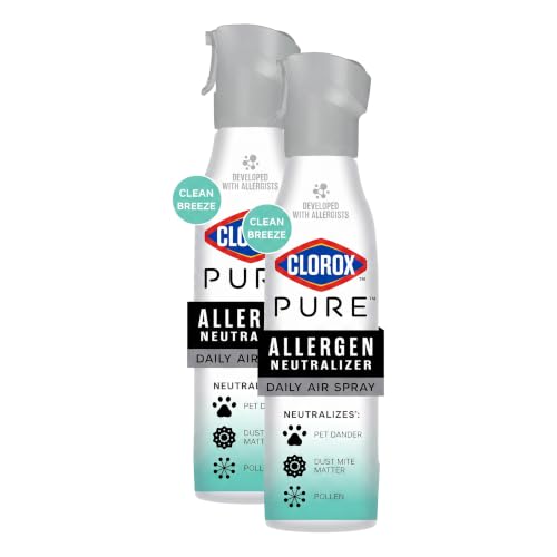 Clorox PURE Allergen Neutralizer Daily Air Spray - Clean Breeze, 8oz Pack of 2