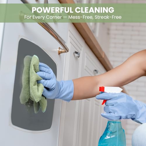 SIFANGKE Microfiber Cleaning Cloths, 12 Pack Assorted Colors, 11.8" x 11.8"