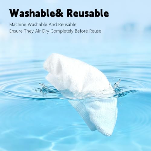 PineHaven 10-Pack Reusable Microfiber Cloths for Handheld Steam Cleaners