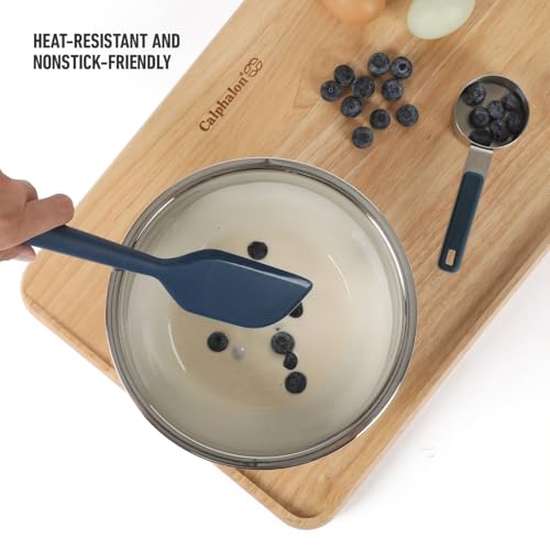 Calphalon Navy Blue Silicone Scraper - Heat-Resistant Kitchen Tool