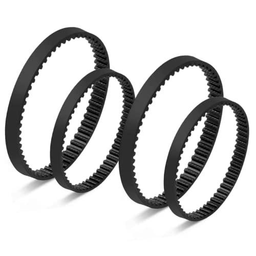 JEDELEOS Vacuum Belt Set for Bissell ProHeat 2X (4-Pack, 2-Set)