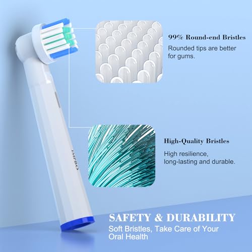 YMPBO Replacement Toothbrush Heads for Oral B Braun Electric Toothbrush 10 Pack